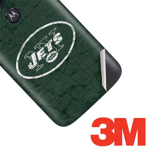 NFL New York Jets Distressed Moto E5 Play Skin